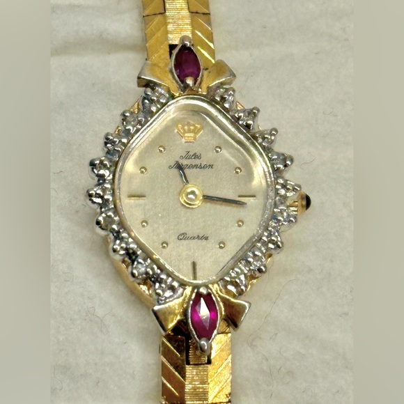 *Vintage* Jules Jurgensen Ruby and Diamond Watch - Picture 3 of 8